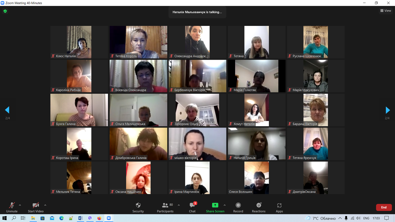 На першому курсі відбулися батьківські збори