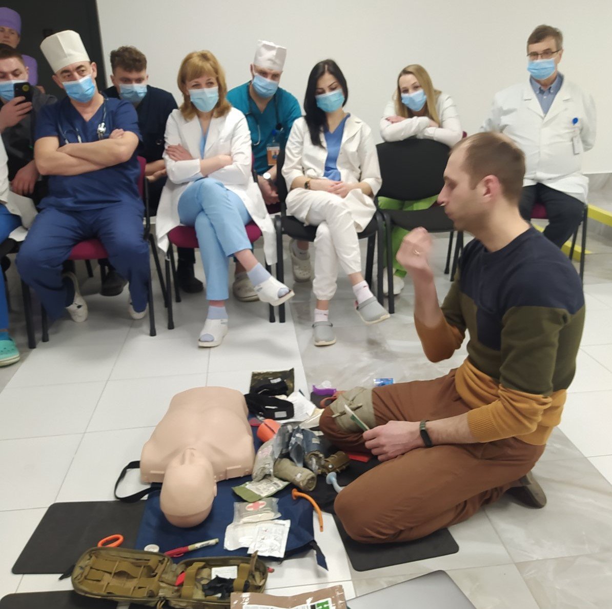 Тренінг з тактичної медицини в КНП "Центральна міська клінічна лікарня Івано-Франківської міської ради" 
